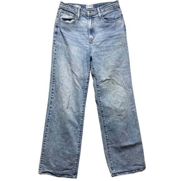 Universal Thread Denim - Universal Thread High Rise Wide Leg Jeans Light‎ Wash Blue Denim Size 6 90's Y2K